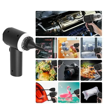 9000Pa Wireless Car Vacuum Cleaner – USB Rechargeable Mini Wet & Dry Cleaner