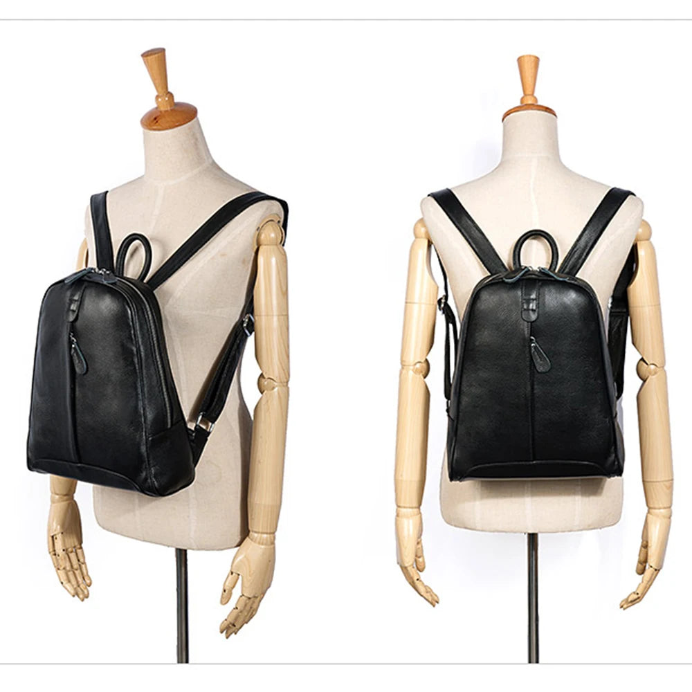 Zency Soft Genuine Leather Women’s Travel Backpack