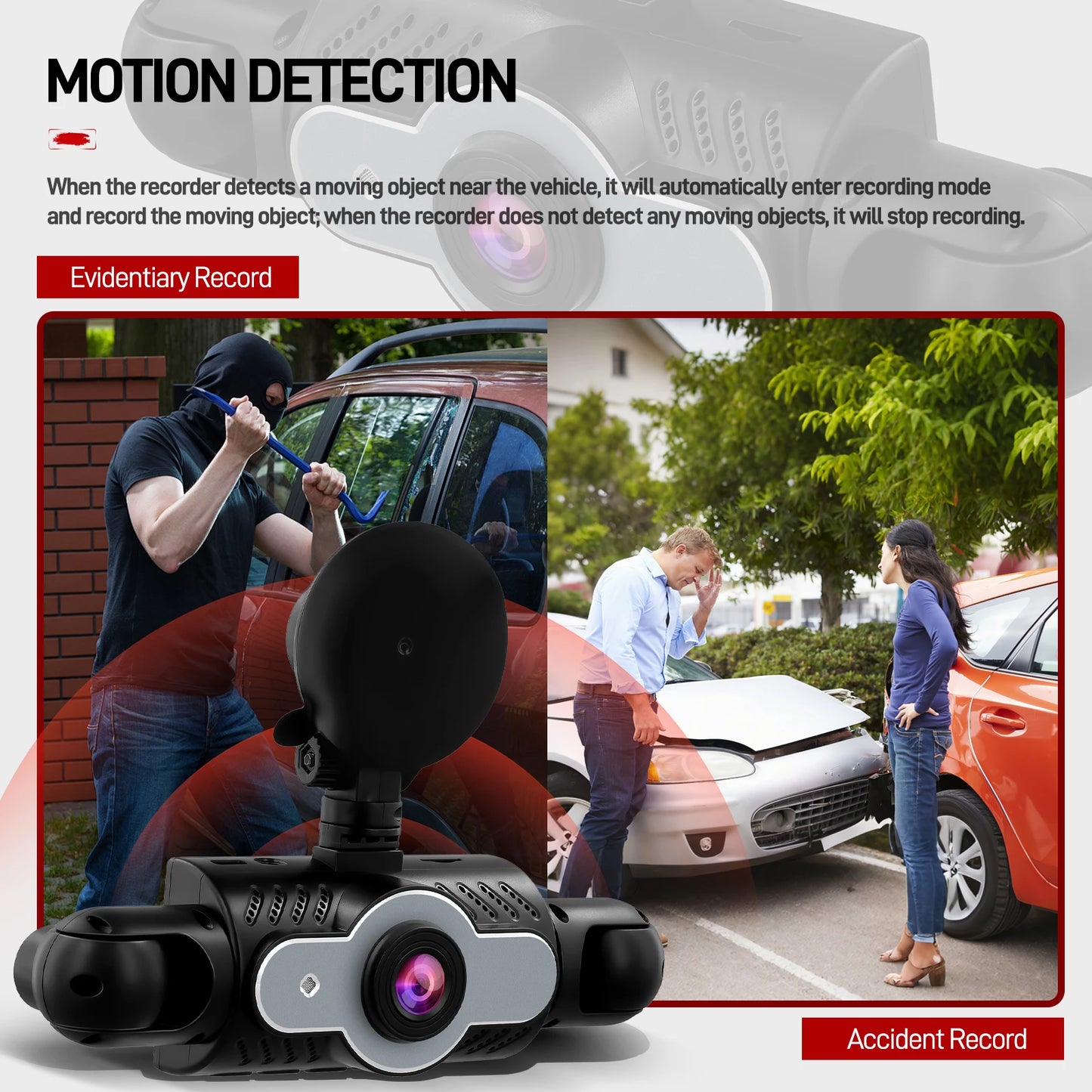 1080P 4-Camera Dash Cam – Full Protection Recording System