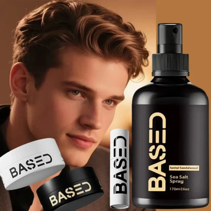 BASDE Hair Styling Wax Stick – Sea Salt Texture Paste for Fluffy Hair & Low Shine Hold