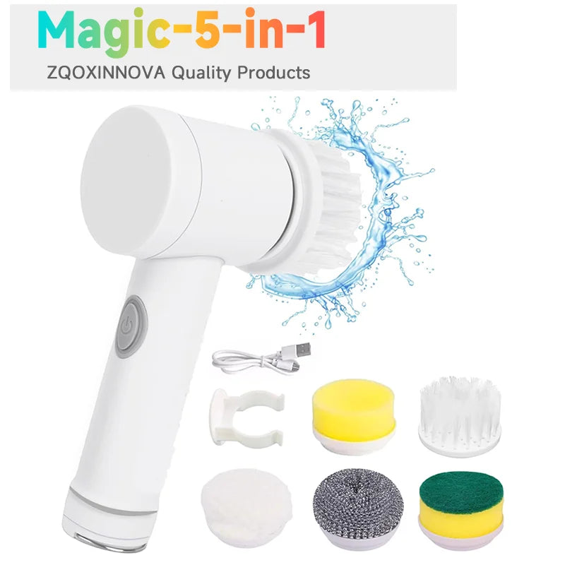 Cordless Household Spin Scrubber Kitchen Gadgets Hair Brushes Bathroom Broom Toilet  Multipurpose Cleaning Brush  Electric Mops