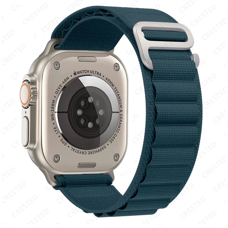Alpine Loop Strap for Apple Watch – Rugged Adjustable Band (40–49mm, Ultra/Series Compatible)