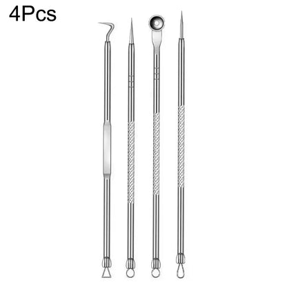 4–11PCS Blackhead Removal Tool Kit – Tweezers & Acne Needle Set