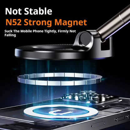 MagSafe Car Phone Holder – Magnetic Suction Cup Mount with 360° Rotation & Foldable Design