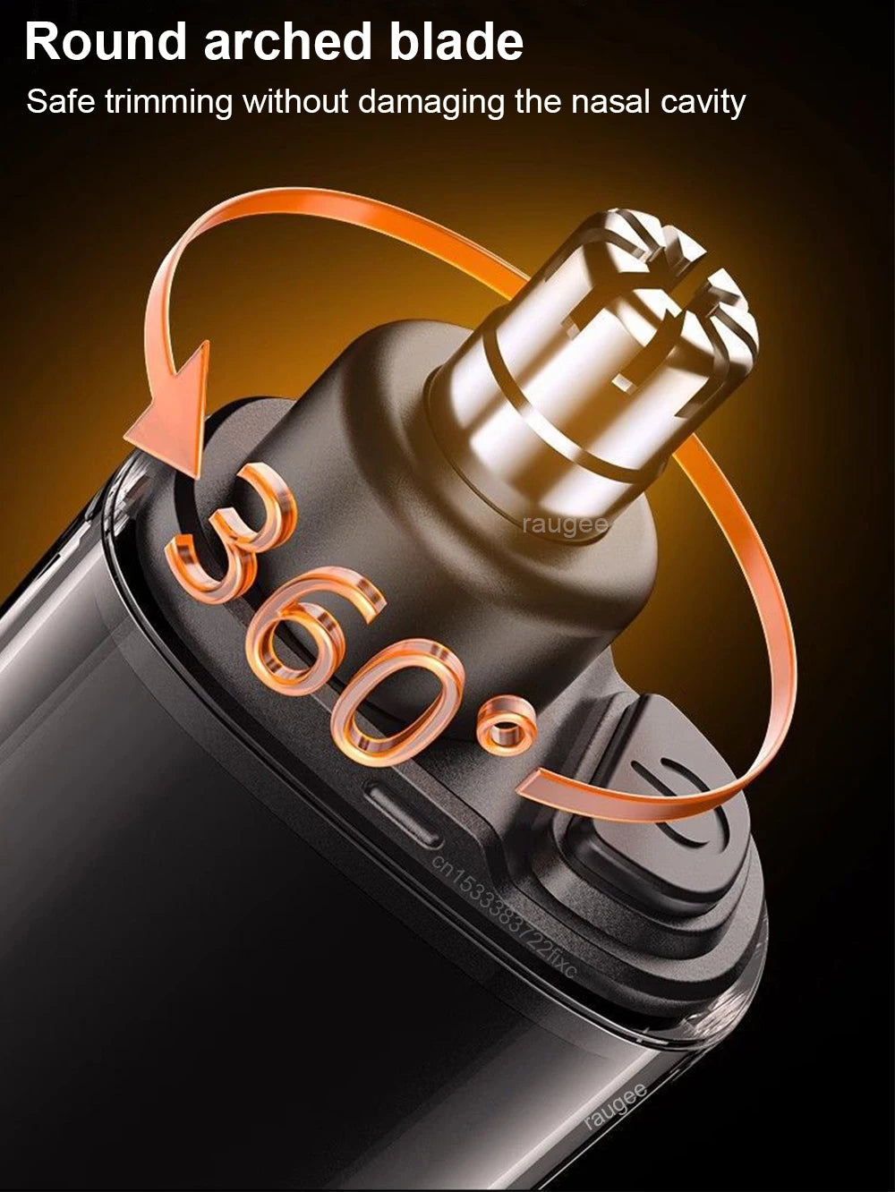 USB Rechargeable Nose & Ear Hair Trimmer – Mini Electric Grooming Shaver for Men