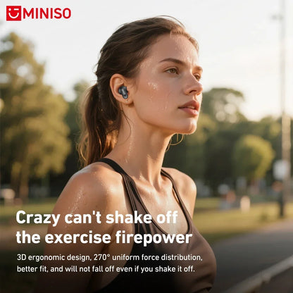 MINISO MS105 Bluetooth Earbuds – Wireless In-Ear Headphones with IPX5 Waterproof