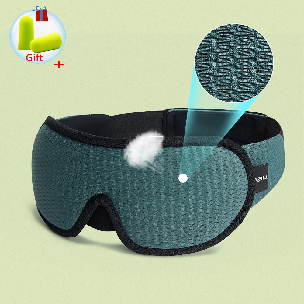 3D Sleep Mask – 100% Blackout Eye Mask for Travel & Relaxation