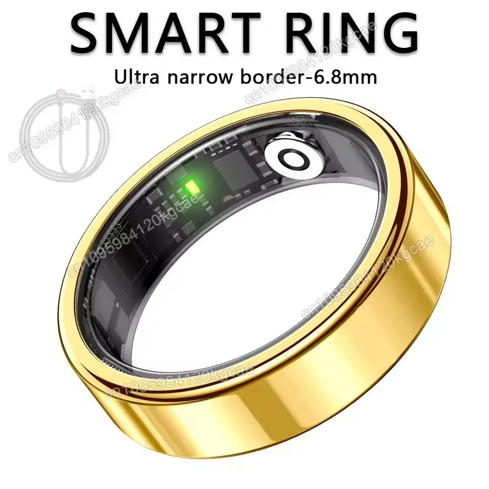 2026 Smart Ring – Heart Rate, Blood Pressure, Sleep & Motion Tracking, IP68 Waterproof