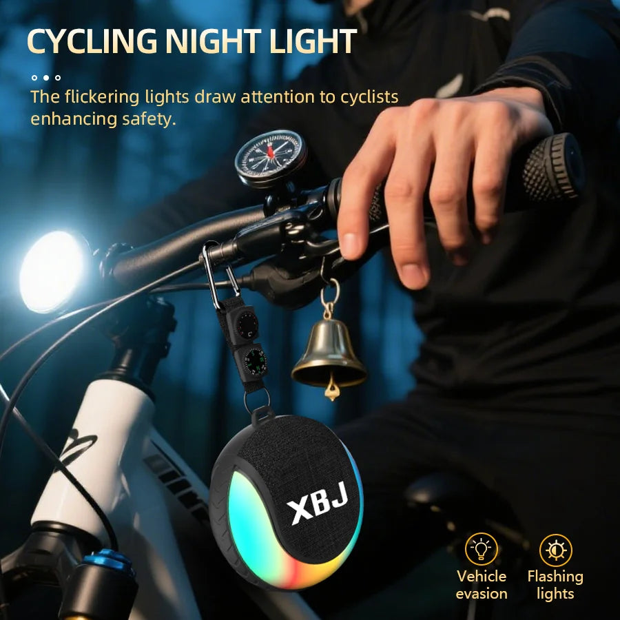 XBJ Waterproof Bluetooth Speaker – Floating LED Shower & Outdoor Speaker
