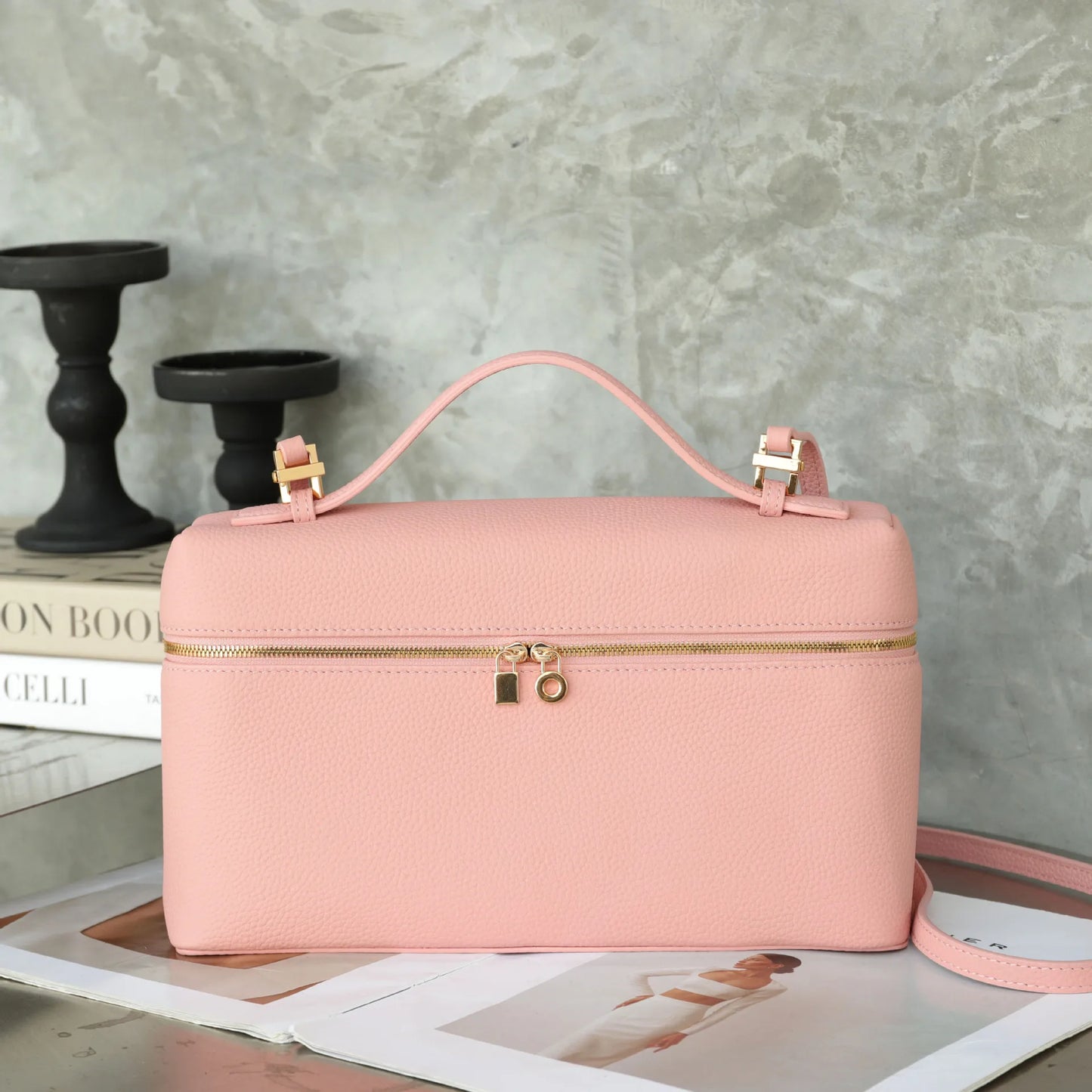 MENDY Genuine Leather Women’s Handbag – Large Shoulder & Crossbody Luxury Designer Bag