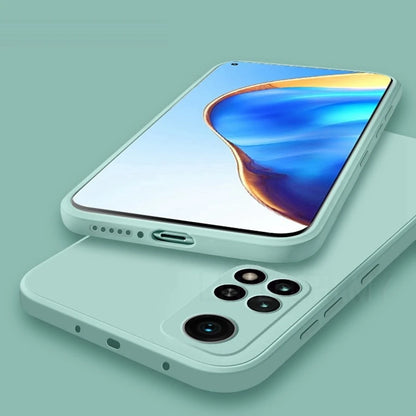 Square Liquid Silicone Soft Case For Xiaomi Redmi Note 10 5G 9 8 7 Pro 8T 9T 9S 10S 6 6A 8A 9A 9C Nfc Full Protection Cover