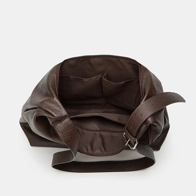 Women’s Hobo Bag – Soft Vegan Leather Slouchy Shoulder Tote
