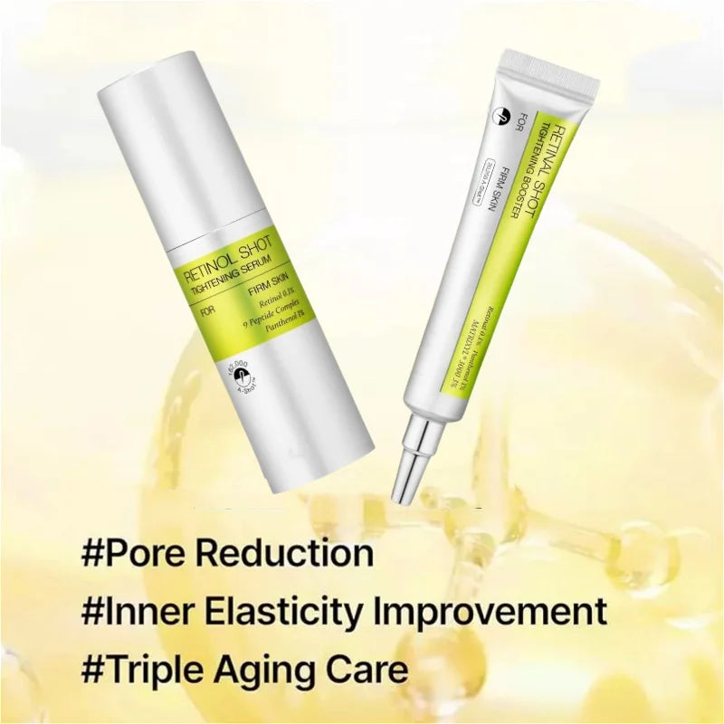 Korean Skin Care The Vita-A Retinal Shot Tightening Booster Set,Anti Aging Eye Cream Repair Face Serum Brightening,Firming Skin