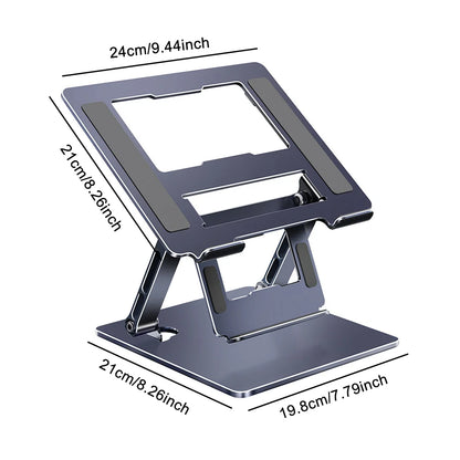 Multi-purpose Foldable Laptop Stand Desktop Tablet Holder 360°Rotating Hight Adjustable Bracket For Cell Phone Projecor Notebook