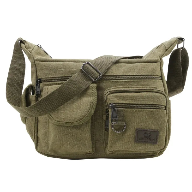 Men Casual Sling Bag Messenger Bag Crossbody Bag Shoulder Bag Unisex Travel Outdoor Vintage Bags