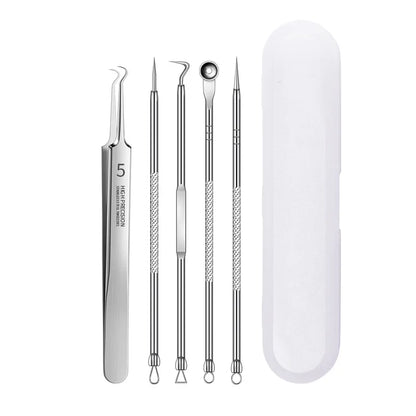 4–11PCS Blackhead Removal Tool Kit – Tweezers & Acne Needle Set