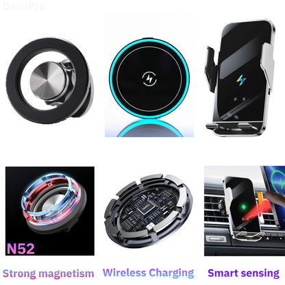 For Mercedes-Benz C Class W205 2015 2016-2021 Special Car Phone Holder Base Wireless Charging Holder Car MagSafe Holder Charger