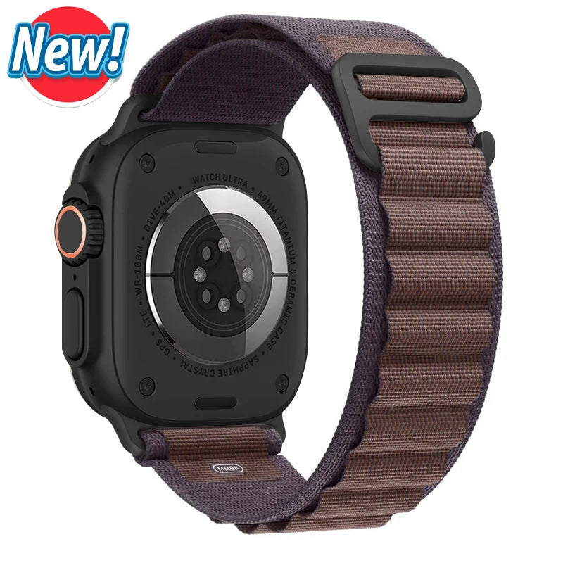 Alpine Loop Strap for Apple Watch – Rugged Adjustable Band (40–49mm, Ultra/Series Compatible)
