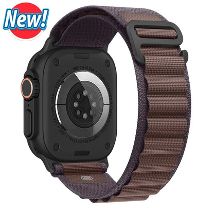 Alpine Loop Strap for Apple Watch – Rugged Adjustable Band (40–49mm, Ultra/Series Compatible)