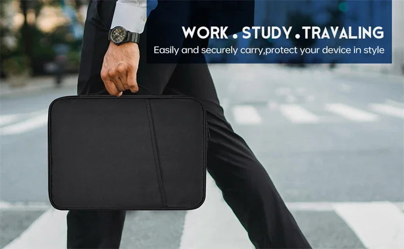Laptop Sleeve Case with Handle – Protective Bag for MacBook Air/Pro 13–16” (M2–M4 Compatible)
