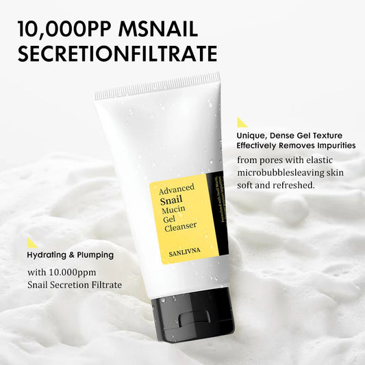 Snail mucus 96 facial essence reduces fine lines, facial cleanser deeply cleans impurities on the face, and moisturizes the skin