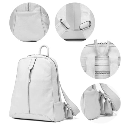 Zency Soft Genuine Leather Women’s Travel Backpack