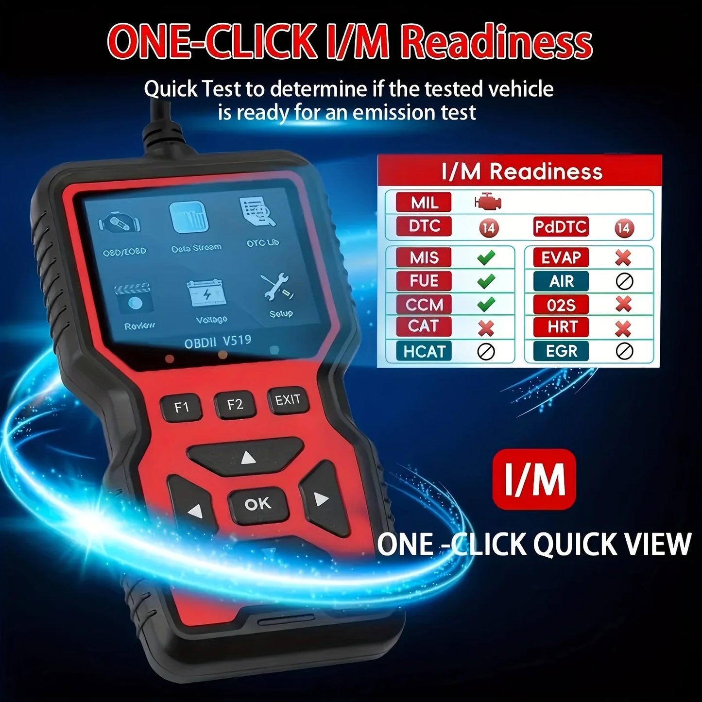 Smart OBD2 Diagnostic Scanner (Check Engine Code Reader)