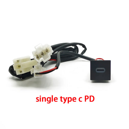 Fast Charging Car USB Adapter (PD & QC3.0 Power Button)