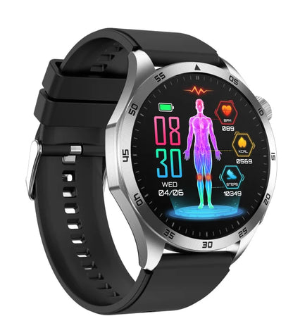 Marsyu Health Smartwatch – ECG+PPG, Bluetooth Call, Multi Health Monitor