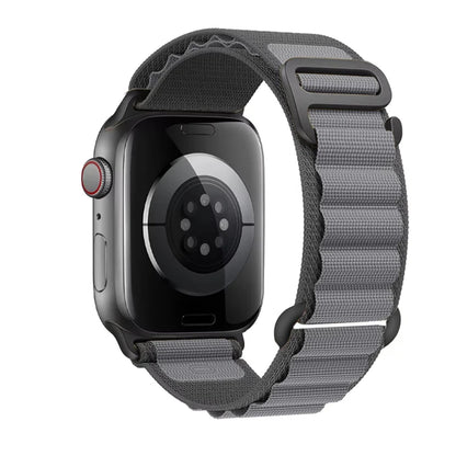 Nylon Alpine Strap for Apple Watch – Adjustable Sport Band (40–49mm, Ultra & Series Compatible)
