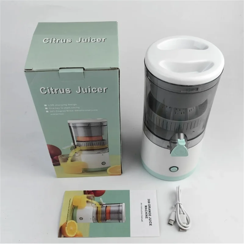 Electric Citrus Juicer – USB Rechargeable Portable Orange & Lemon Squeeze