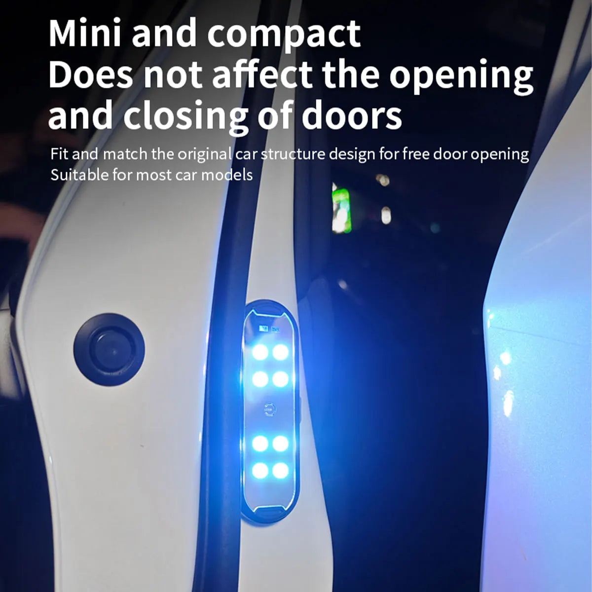 2PCS RGB Wireless Car Door LED Lights – Magnetic Welcome & Warning Lamps