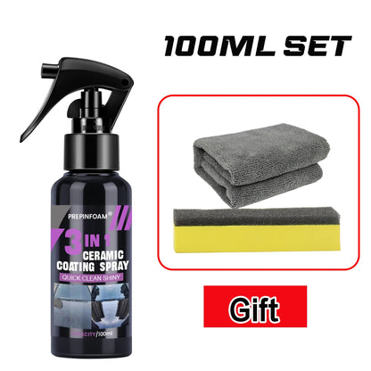 3-in-1 Ceramic Nano Coating Spray for Car Paint Protection