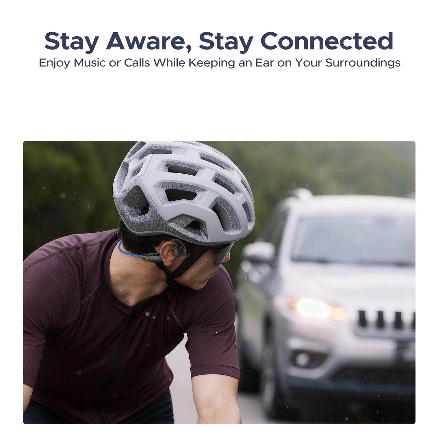 DOOGEE BoneBeat Run Bone Conduction Headphones Ear Hook  Bluetooth 5.4 Wireless Earphone Waterproof Headset For Swimming