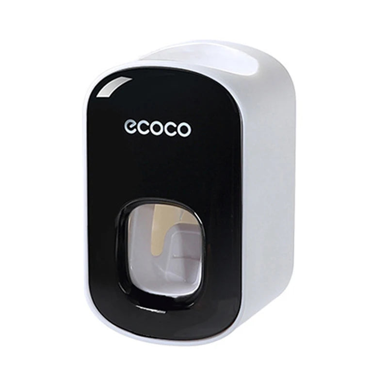 Automatic Toothpaste Dispenser Set – Wall Mounted Toothbrush Holder & Dust-Proof Organizer