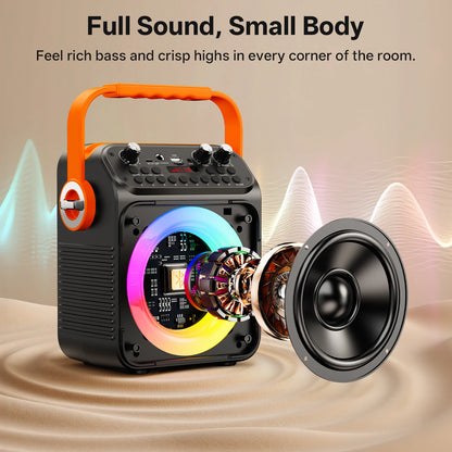 FanFun Karaoke Set – Bluetooth Speaker with 2 Wireless Microphones