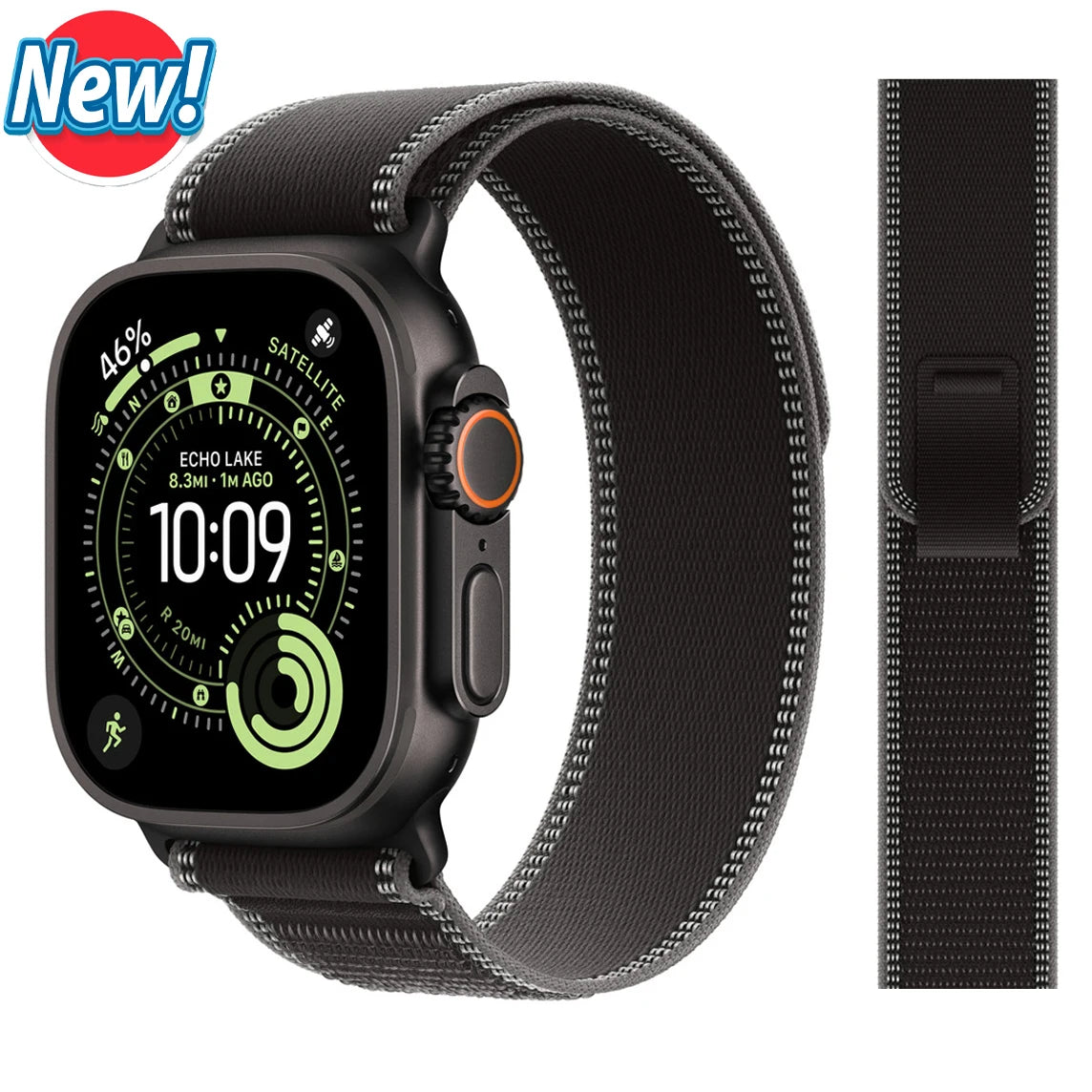 Trail Loop Strap for Apple Watch – Adjustable Sport Band (40–49mm, Ultra/Series Compatible)