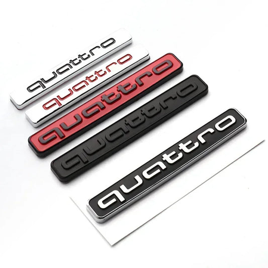Sport Quattro Style Car Logo Badge for Vehicles