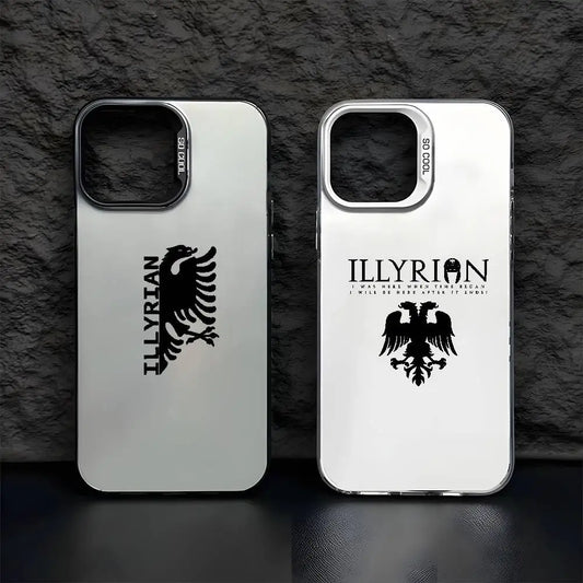 Albania Flag Eagle Logo Phone Case For IPhone 17 16 15 14 13 12 11 Pro Max Air Multicolor Matte Laser Metallic Aurora Funda