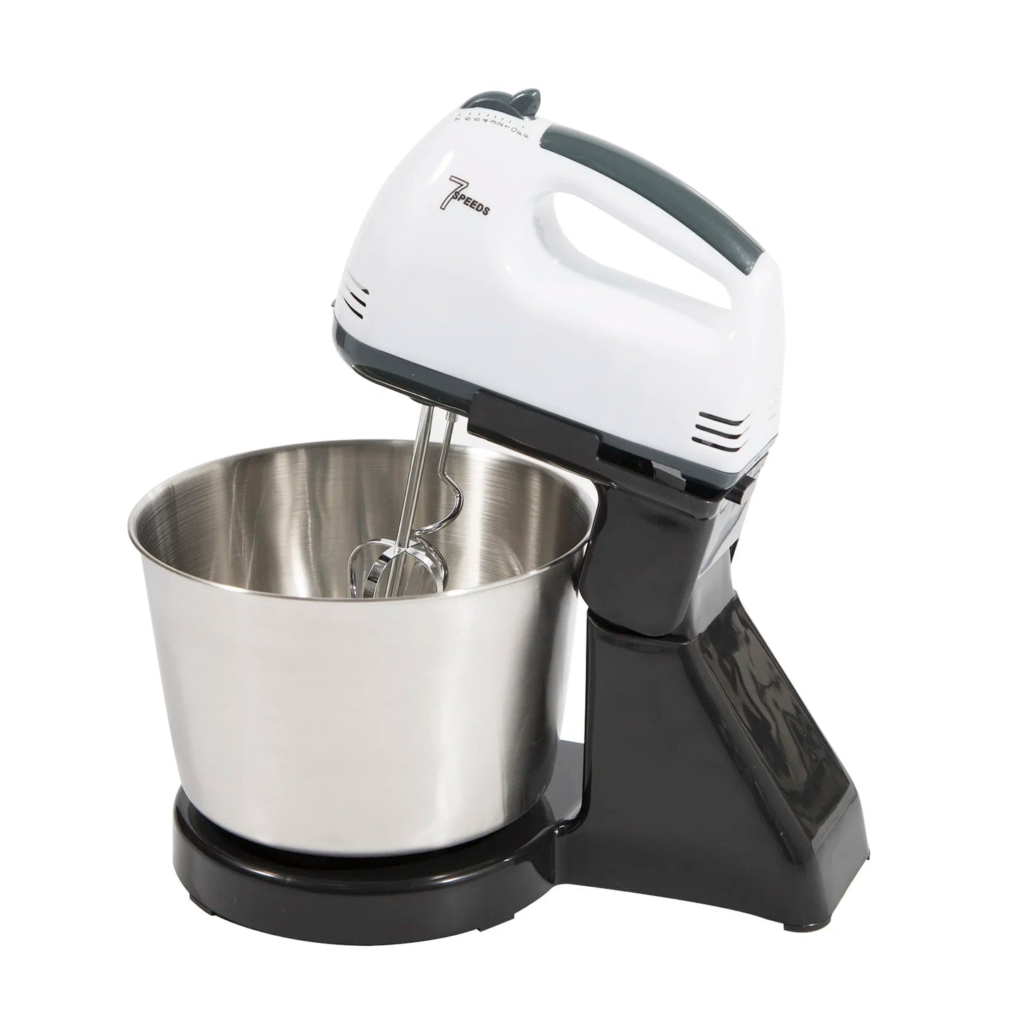 Electric Food Cake Dough Mixer DIY Set 7 Speed Control Beaters 1.7L Rotating Mixing Bowl Kitchen Multi Blender 100W EU plug