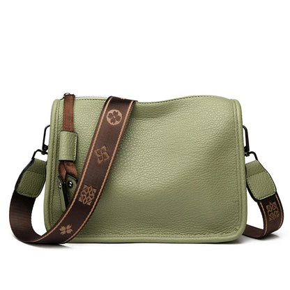 High Quality Genuine Leather Women’s Tote Bag – Soft Cowhide Shoulder & Crossbody Messenger Bag