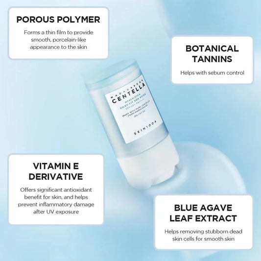 SKIN1004 Hyalu-Cica Sun Stick SPF50+ PA++++ – Portable Centella Sunscreen for Daily Protection