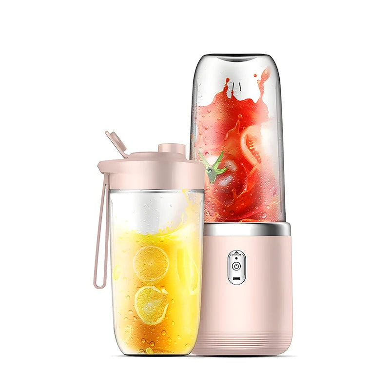 Portable Electric Juicer 400ml – USB Rechargeable Smoothie Blender for Fruit & Citrus