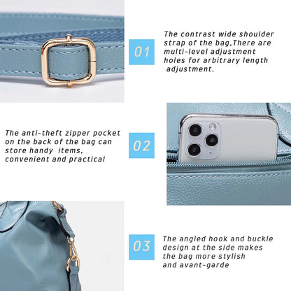 Simple Lychees Pattern Bostons Bag Shoulder Bag Wear-resistant Waterproof PU Bag Gift For Lovers Friends