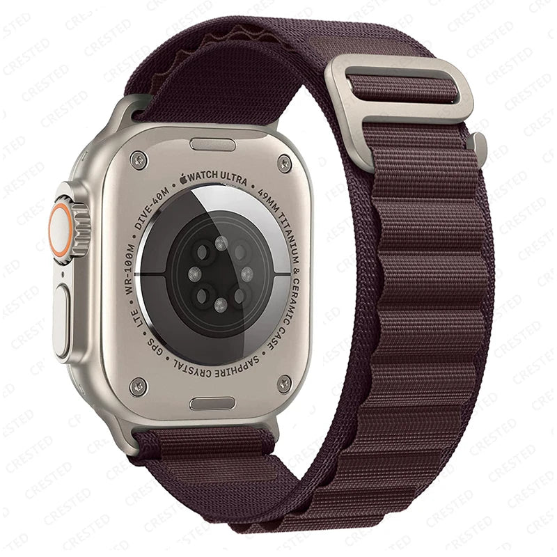 Alpine Loop Strap for Apple Watch – Rugged Adjustable Band (40–49mm, Ultra/Series Compatible)