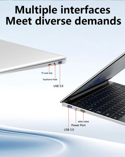 14.1" HD Laptop Intel  i7-8650U 32GB RAM 512GB 2TB SSD 5000mAh Battery Windows 11 Pro WiFi 6 Ultra Thin Business Gaming Notebook