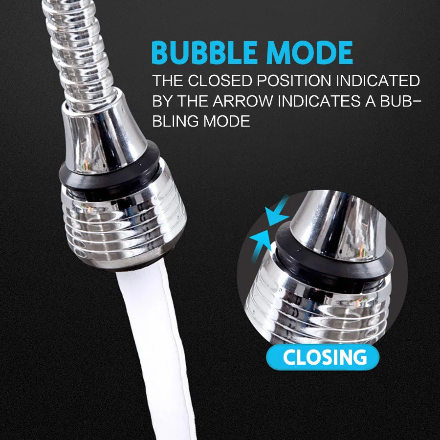 Rotating Faucet Sprayer Extender – Water Saving Splash-Proof Kitchen Tap Attachment