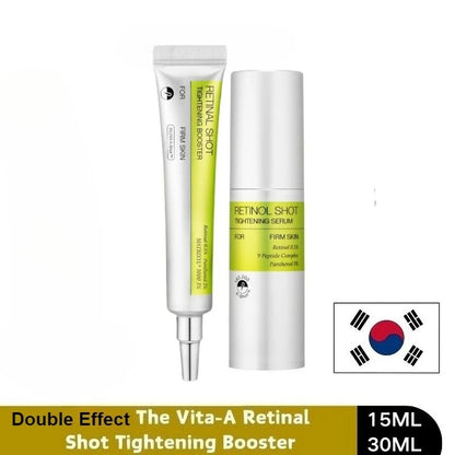 Korean Skin Care The Vita-A Retinal Shot Tightening Booster Set,Anti Aging Eye Cream Repair Face Serum Brightening,Firming Skin