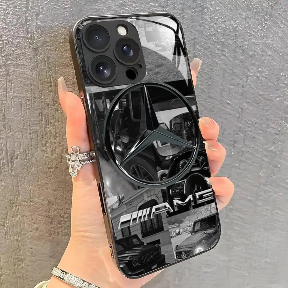 Sport-B-Ben-zS-Merce-des-A-AMGes Phone Case For iPhone17 16 15 14 13 12 11 X XR XS 8 Plus Mini Pro Max Glass Case