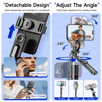 F16 Selfie Stick Tripod – 170cm Extendable with Bluetooth Remote & 360° Rotation